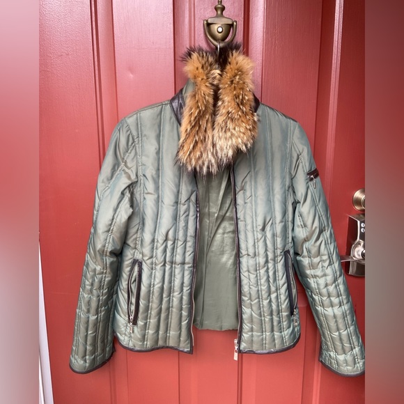 Michael Kors Olive Green Hunter Jacket -Size Small - Picture 4 of 16